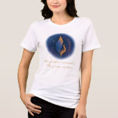 ミスティカルフェザーと炎 トライブレンドTシャツ (正面)
