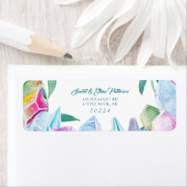 ミスティカルレインボージェム&リーフ差出人住所ラベル ラベル