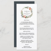 ミスティカル・ウィンター | ウェディングメニュー メニュー (正面/裏面)