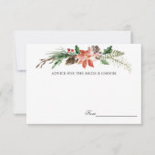 ミスティカル・ウィンター | 結婚アドバイスカード 招待状 (正面)