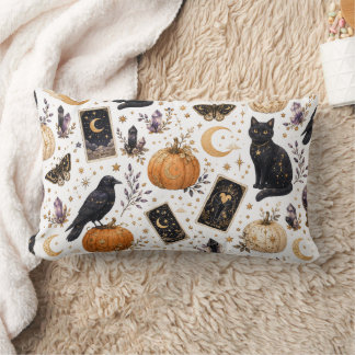 ミスティカル ブラックキャット ハロウィン セレスチャル タロット ランバークッション