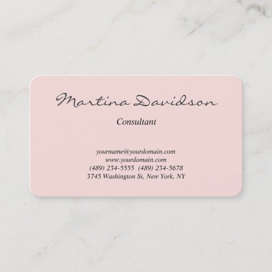 ミスティクラシカルバラクリエイティブの手書きユニーク入力 名刺 (正面)