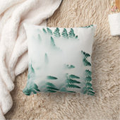 ミスティグリーンシダ装飾用クッション クッション (ブランケット)