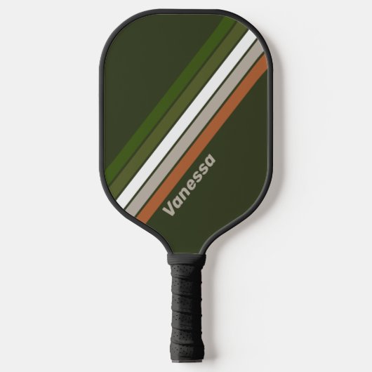 ミスティストライプのグローブ ピックルボールラケット (正面)