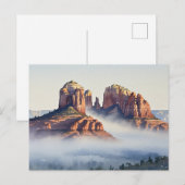 ミスティセドナアリゾナ旅行大聖堂ロック ポストカード (正面/裏面)