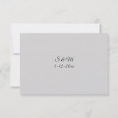 ミスティックな秋の結婚式RSVPカード 出欠カード (裏面)