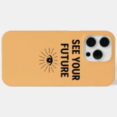 ミスティックアイがあなたの未来を見透かす ミニマリストiPhone 15 Case-Mate iPhoneケース (裏面 (横))