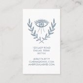 ミスティックアイハバルつる植物ボホ美しい 図解入りの、写真付きの 割引カード (裏面)