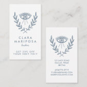 ミスティックアイハバルつる植物ボホ美しい 図解入りの、写真付きの 割引カード (正面/裏面)