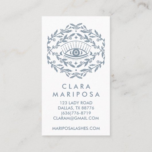 ミスティックアイバラつる植物ボホ美しい 図解入りの、写真付きの 割引カード (裏面)