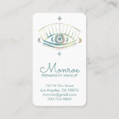 ミスティックアイマジカルボホパステルカラフルレインボー 名刺 (裏面)