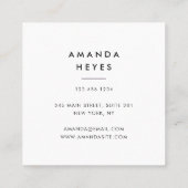 ミスティックアイルナルムーン霊気スピリチュアルヒーラー| スクエア名刺 (裏面)