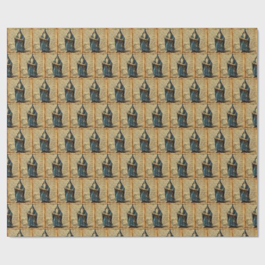 ミスティックウィザードグリモワールヴィンテージファンタジー ラッピングペーパー (フラット)