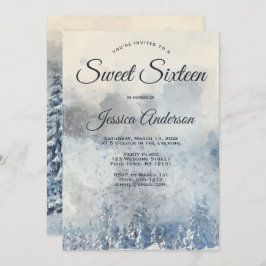 ミスティックウィンターフォレストSweet sixteen招待状 招待状