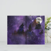 ミスティックウルフ&ムーンフォレストスクラップブック紙 (スタンド正面)