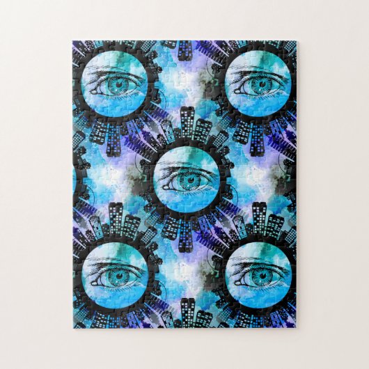 ミスティックエレガンスインアーバンコンテンポラリースタイル ジグソーパズル (縦)