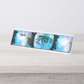 ミスティックエレガンスインアーバンコンテンポラリースタイル デスクネームプレート (正面)