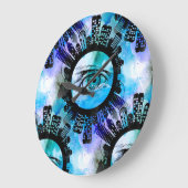 ミスティックエレガンスインアーバンコンテンポラリースタイル ラージ壁時計 (傾斜)