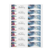 ミスティックガーデンシテリア誕生日差出人住所 ラップアラウンドラベル (シート)