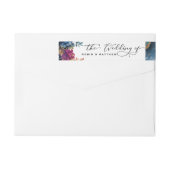 ミスティックガーデンシレ結婚ンタル差出人住所 ラップアラウンドラベル (裏面)