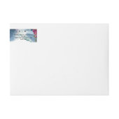 ミスティックガーデンシレ結婚ンタル差出人住所 ラップアラウンドラベル (正面)