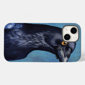 ミスティッククロウiPhoneケース - ファンタジーアニマルアート、ダーク Case-Mate iPhoneケース (裏面 (横))