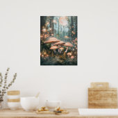 ミスティックコテージコア | お洒落自然ポスター ポスター (キッチン)