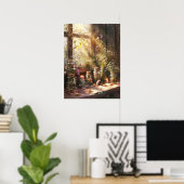 ミスティックコテージコア | お洒落自然 ポスター (ホームオフィス)