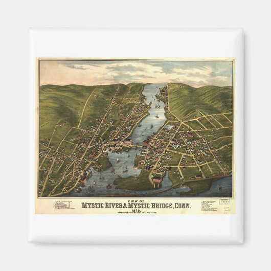 ミスティックコネチカット1879年 マグネット (正面)
