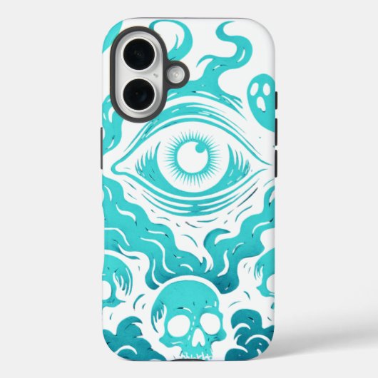 ミスティックゴーストアイハロウィンゴシックスマホケース Case-Mate iPhoneケース (裏面)
