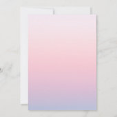 ミスティックシックサンセットピンクブライダルシャワー 招待状 (裏面)