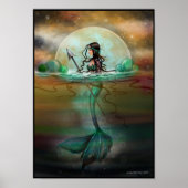 ミスティックシーマーメイドファンタジーアート ポスター (正面)