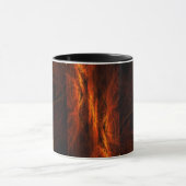 ミスティックジャングル抽象芸術コーヒーマグ マグカップ (中央)