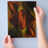 ミスティックジャングル・アブストラクト・アート・フライヤー チラシ (手)