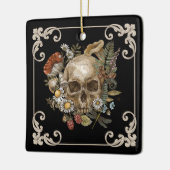 ミスティックスカルヴィンテージブラック セラミックオーナメント (左)