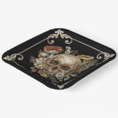 ミスティックスカルヴィンテージブラック ペーパープレート (傾斜あり)