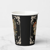 ミスティックスカルヴィンテージブラック 紙コップ (左)