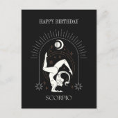 ミスティックスコルピオ星座占い 誕生日おめでとう ポストカード (正面)
