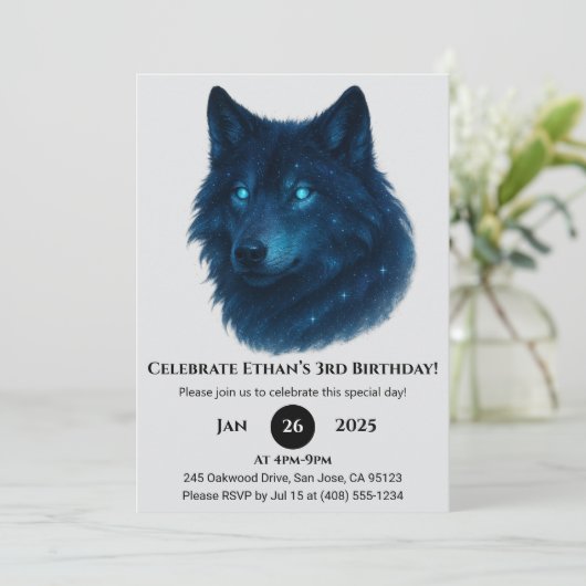 ミスティックスターホウルフの誕生日 招待状 (スタンド正面)