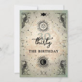 ミスティックタロットフォーチュンピーコック30th誕生日パーティー 招待状 (正面)