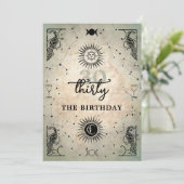 ミスティックタロットフォーチュンピーコック30th誕生日パーティー 招待状 (スタンド正面)