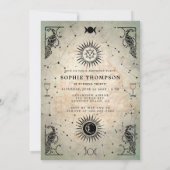 ミスティックタロットフォーチュンピーコック30th誕生日パーティー 招待状 (裏面)