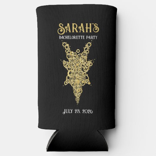 ミスティックタロット独身最後の夜 スリム缶クーラー (正面)