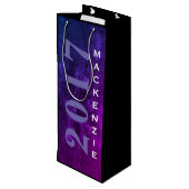 ミスティックトパズグラード |青ピンク色の紫グラデーション色 | ワインギフトバッグ (裏面アングル)