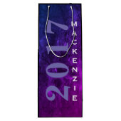 ミスティックトパズグラード |青ピンク色の紫グラデーション色 | ワインギフトバッグ (裏面)