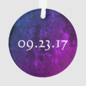 ミスティックトパーズブライダルパーティ |ピンクパープルブルー オーナメント (裏面)