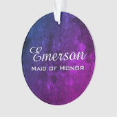 ミスティックトパーズブライダルパーティ |ピンクパープルブルー オーナメント (正面)