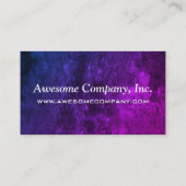 ミスティックトパーズ事務所 |シックなブルーパープルピンクグラデーション 名刺 (裏面)