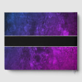 ミスティックトパ結婚ス |ブルーパープル披露宴パーティー ゲストブック (裏面)