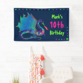 ミスティックドラゴンイン万華鏡のように千変万化するパターンコレクション誕生日 横断幕 (インサイチュ)